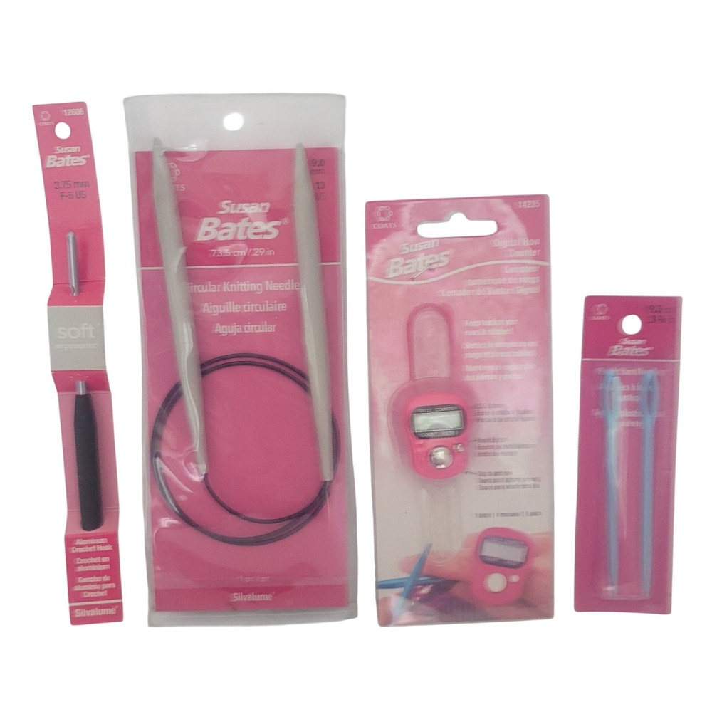 Susan Bates Knitting Crochet Circular Needles Hook Digital Row Counter‎